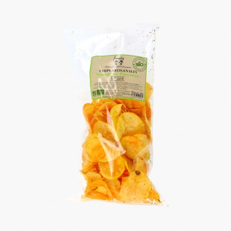 Organic artisanal chips provencal herbs