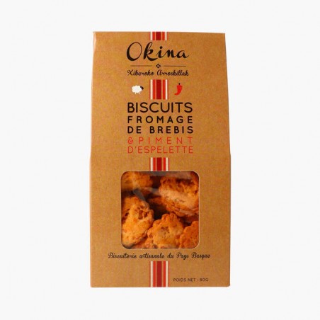 Biscuits fromage de brebis et piment d'Espelette