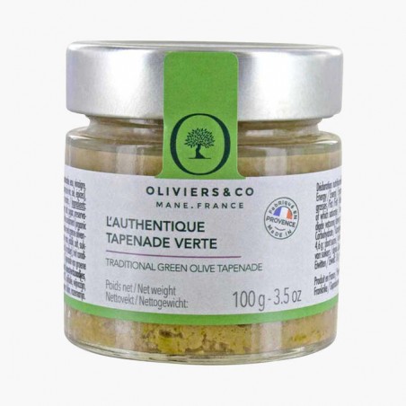 Traditional green olive tapenade