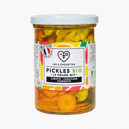 Organic pickles - The big mix - Carrot, cauliflower, zucchini