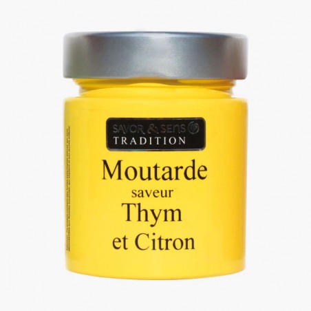 Moutarde saveur citron et thym