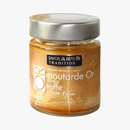 Gold mustard with white truffle juice