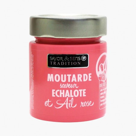 Moutarde saveur échalote et ail rose